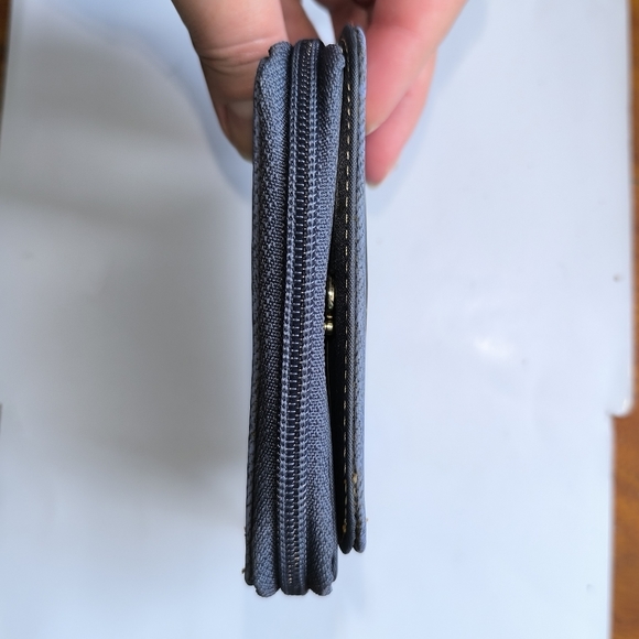 Fashion Milano Blue Canvas Wallet - Picture 10 of 10